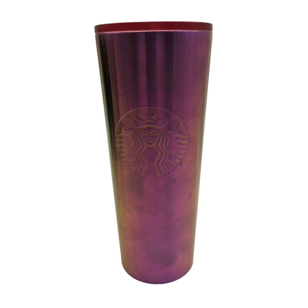 2022 Starbucks Rainbow Iridescent Stainless Steel Insulated Cold Cup Venti 24oz